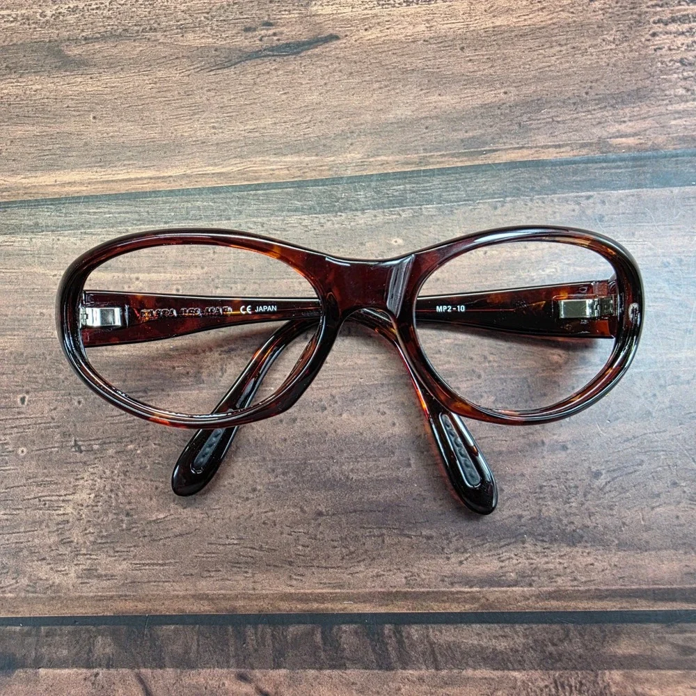 Costa Del Mar MP2-10 Tortoise Shell Eyeglass Frames Brown Wrap Made in Japan